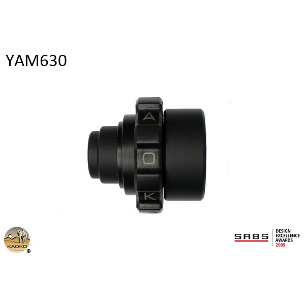 Kaoko Kaoko Throttle Stabilizer for the Yamaha XT1200Z with OEM hand guards and heated grips (2010 onwards); and Barkbusters BHG40 Hand Guards.